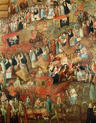 Plaza Mayor in Mexico (detail)